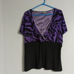 Dots Purple Shirt Size 2X